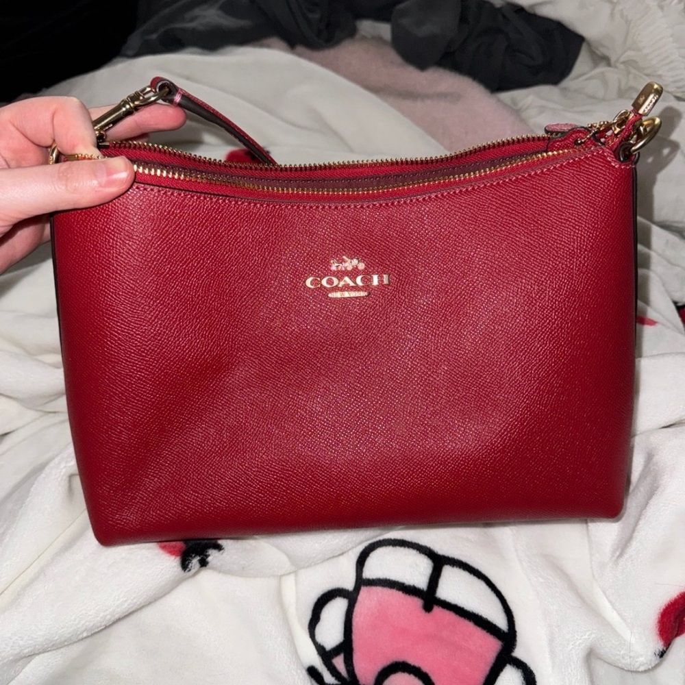 Red coach purse